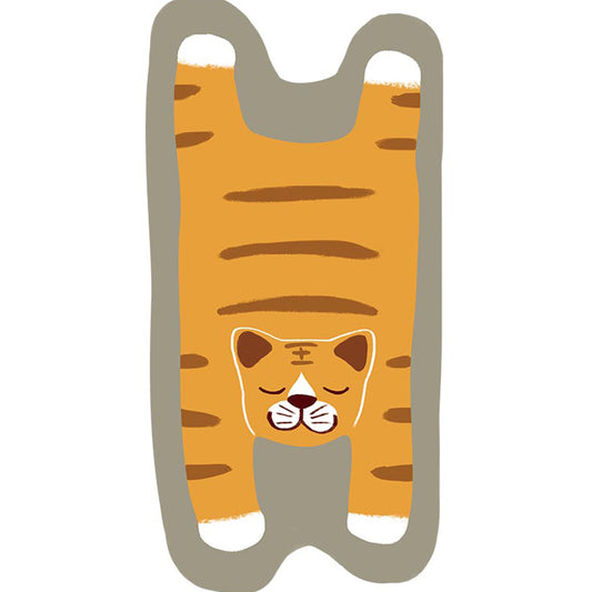 Irregular Shape Animal Skin Rug Multicolor Casual Carpet Polyster Anti-Slip Backing Washable Rug for Kids Orange Clearhalo 'Area Rug' 'Casual' 'Rugs' Rug' 2245178