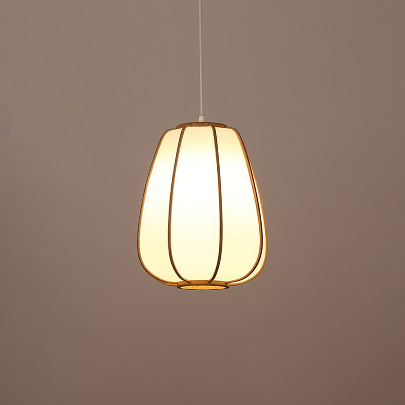 Handwoven Pendant Light Contemporary Bamboo Single-Bulb Wood Suspension Light Fixture Clearhalo 'Ceiling Lights' 'Pendant Lights' 'Pendants' Lighting' 2246589