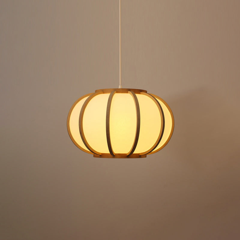 Handwoven Pendant Light Contemporary Bamboo Single-Bulb Wood Suspension Light Fixture Clearhalo 'Ceiling Lights' 'Pendant Lights' 'Pendants' Lighting' 2246593