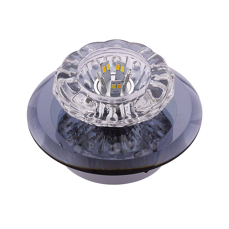 Floral Flush Ceiling Light Contemporary Crystal Entryway LED Flush Mount Lighting Fixture Clearhalo 'Ceiling Lights' 'Close To Ceiling Lights' 'Close to ceiling' 'Flush mount' Lighting' 2247578