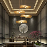 Bamboo Lotus Leaf Suspension Lighting Minimalist 1 Head Wood Pendant Ceiling Light Clearhalo 'Ceiling Lights' 'Lighting' 'Pendant Lights' 2248150_d074d210-4ffd-42cc-9b18-7f094fd8545c