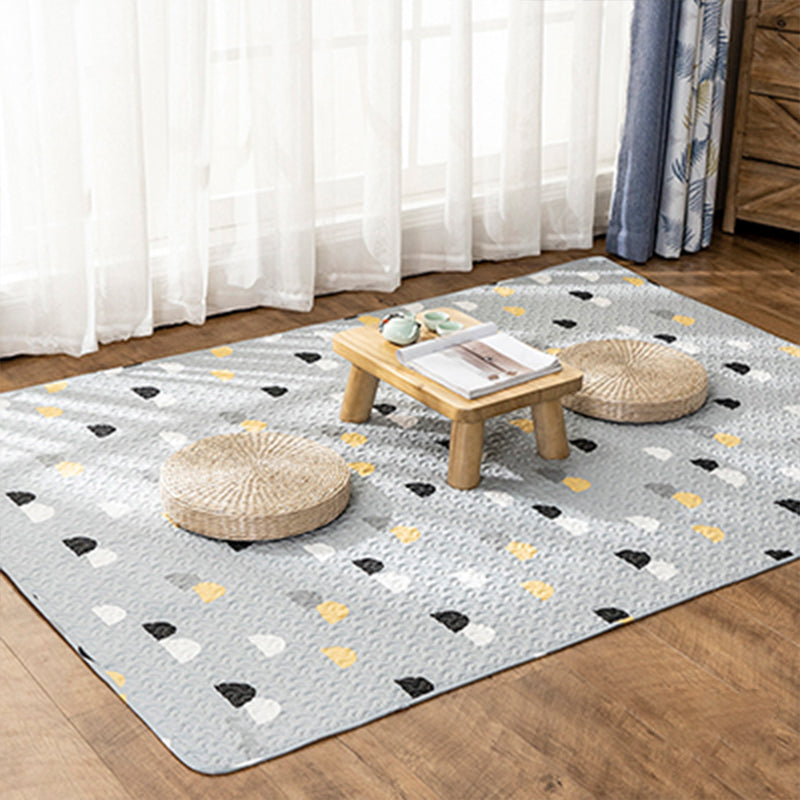 Multi Color Relaxing Rug Cotton Geometric Print Area Rug Non-Slip Backing Machine Washable Rug for Bedroom Light Gray Clearhalo 'Area Rug' 'Modern' 'Rugs' Rug' 2250222