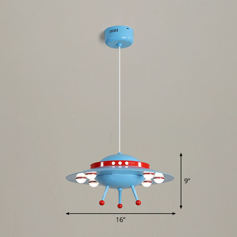 Flying Saucer Child Room Chandelier Pendant Light Acrylic Cartoon LED Ceiling Light Clearhalo 'Ceiling Lights' 'Chandeliers' Lighting' options 2253131