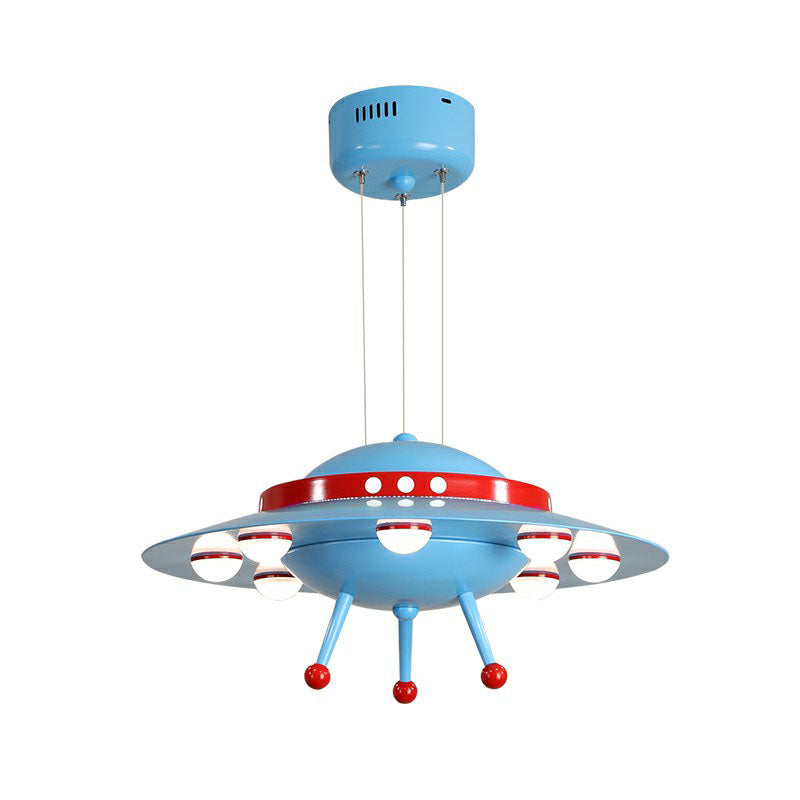 Flying Saucer Child Room Chandelier Pendant Light Acrylic Cartoon LED Ceiling Light Clearhalo 'Ceiling Lights' 'Chandeliers' Lighting' options 2253139