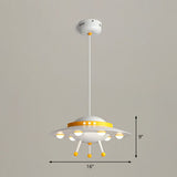 Flying Saucer Child Room Chandelier Pendant Light Acrylic Cartoon LED Ceiling Light Clearhalo 'Ceiling Lights' 'Chandeliers' Lighting' options 2253141