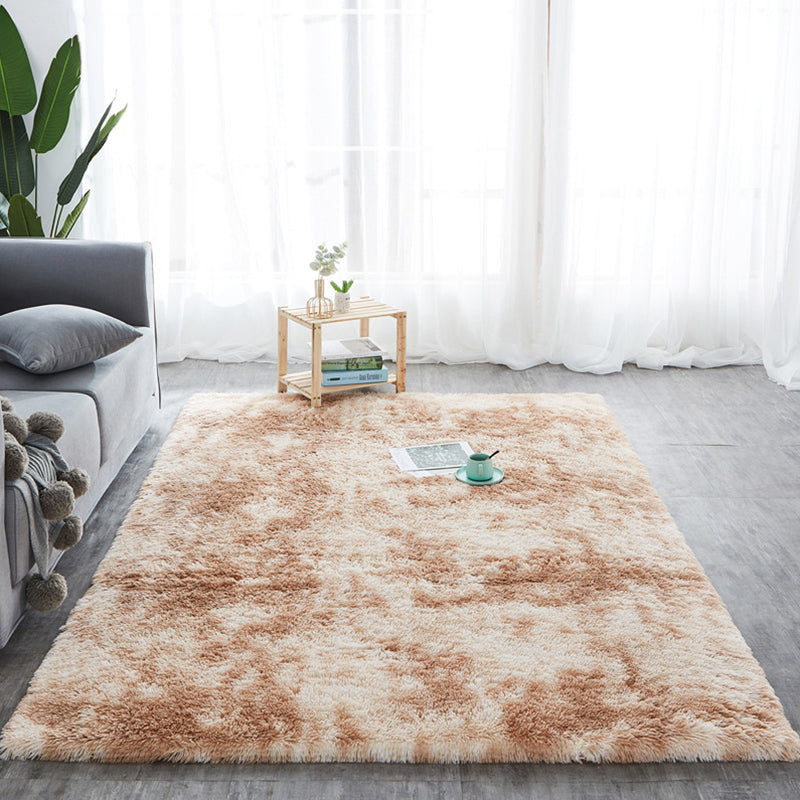 Stylish Minimalist Indoor Rug Multi-Color Tie Dye Rug Anti-Slip Backing Machine Wash Rug for Home Khaki Clearhalo 'Area Rug' 'Casual' 'Rugs' Rug' 2253918