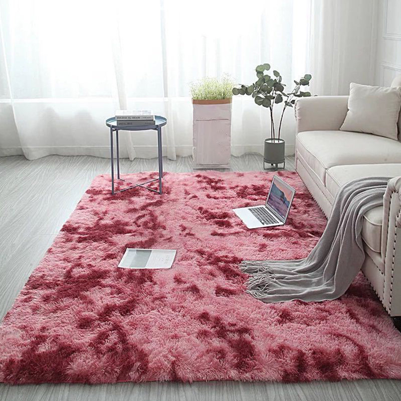 Multi Colored Room Rug Simplicity Tie Dye Carpet Synthetics Non-Slip Pet-Friendly Washable Area Rug Red Clearhalo 'Area Rug' 'Casual' 'Rugs' Rug' 2253936