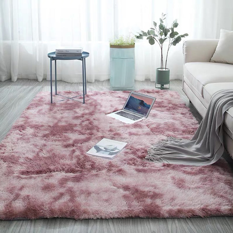 Comfort Multi Color Nordic Rug Polypropylene Tie-Dyeing Rug Pet-Friendly Washable Anti-Slip Backing Rug for Decoration Pink Clearhalo 'Area Rug' 'Casual' 'Rugs' Rug' 2253946