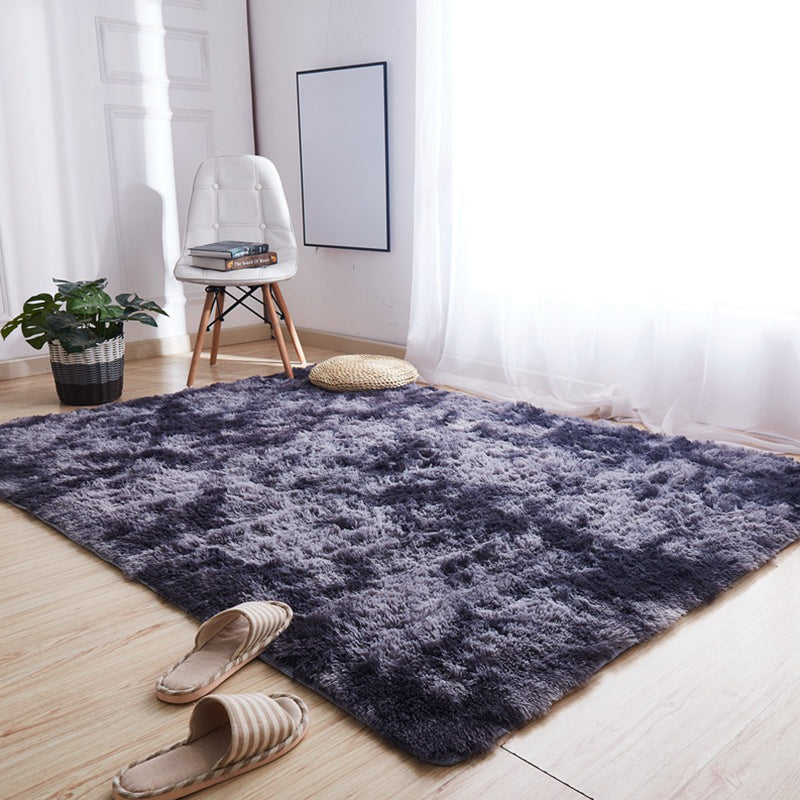 Relaxing Plain Rug Multi-Colored Scandinavian Carpet Fluffy Stain Resistant Machine Wash Anti-Slip Rug for Home Dark Gray Clearhalo 'Area Rug' 'Casual' 'Rugs' Rug' 2253973