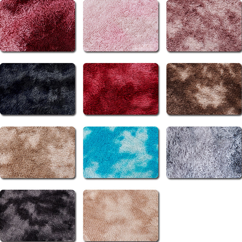 Multi-Color Tie Dye Rug Faux Fur Modern Rug Stain Resistant Anti-Slip Backing Pet-Friendly Rug for Room Clearhalo 'Area Rug' 'Casual' 'Rugs' Rug' 2254001