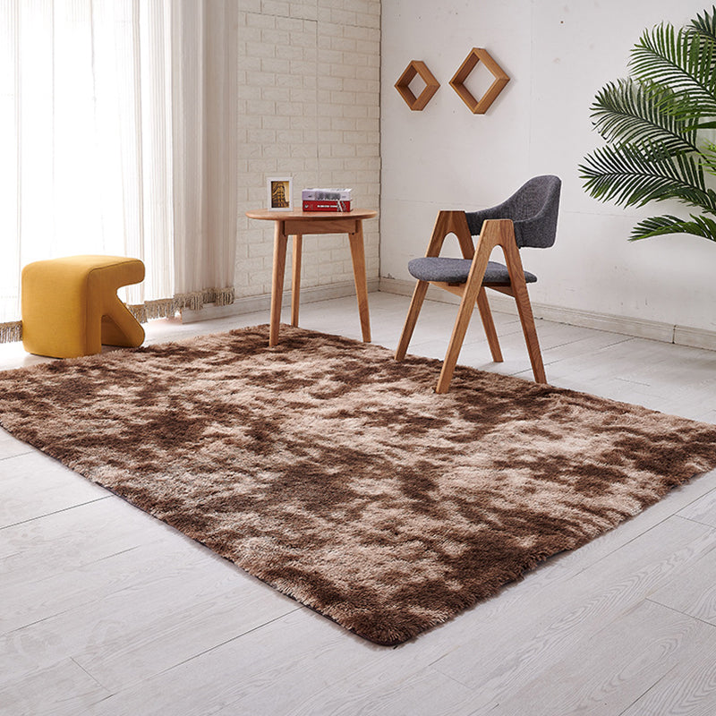 Multi-Color Tie Dye Rug Faux Fur Modern Rug Stain Resistant Anti-Slip Backing Pet-Friendly Rug for Room Coffee Clearhalo 'Area Rug' 'Casual' 'Rugs' Rug' 2254005