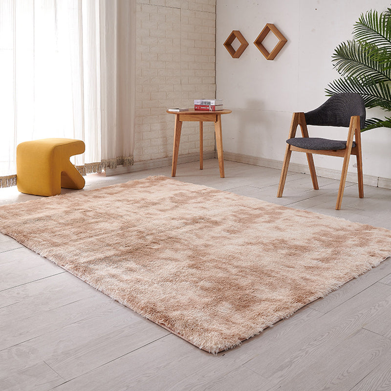 Multi-Color Tie Dye Rug Faux Fur Modern Rug Stain Resistant Anti-Slip Backing Pet-Friendly Rug for Room Camel Clearhalo 'Area Rug' 'Casual' 'Rugs' Rug' 2254006