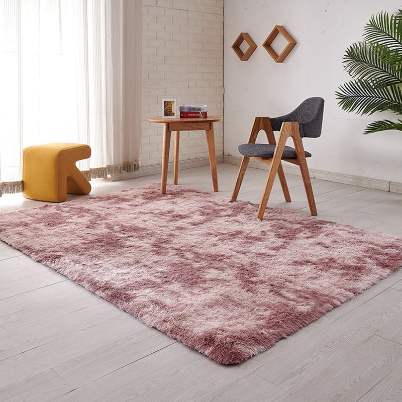 Multi-Color Tie Dye Rug Faux Fur Modern Rug Stain Resistant Anti-Slip Backing Pet-Friendly Rug for Room Purple Clearhalo 'Area Rug' 'Casual' 'Rugs' Rug' 2254015