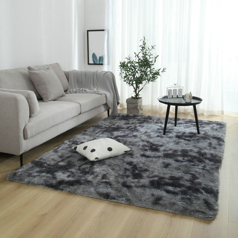 Calming Multicolor Dyeing Rug Polypropylene Casual Rug Anti-Slip Stain Resistant Pet-Friendly Rug for Living Room Dark Gray Clearhalo 'Area Rug' 'Casual' 'Rugs' Rug' 2254037