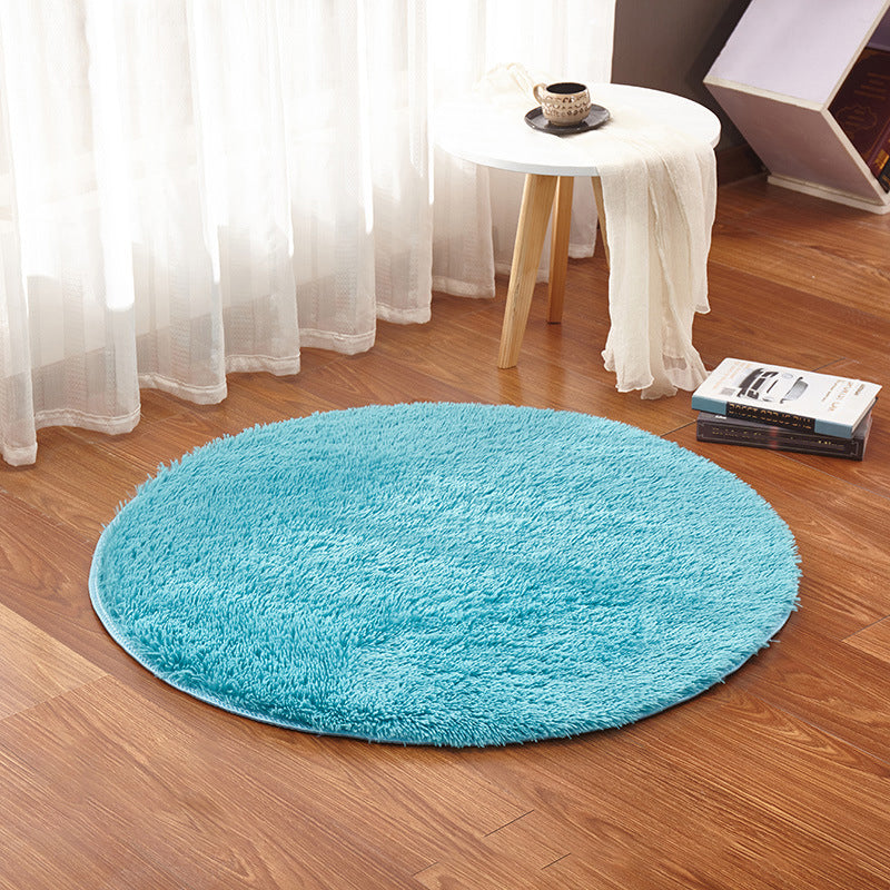 Multi Color Plain Rug Artificial Wool Nordic Area Rug Easy Care Machine Washable Rug for Girls Room Royal Blue Clearhalo 'Area Rug' 'Casual' 'Rugs' Rug' 2254142