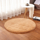 Plush Plain Rug Multi Colored Minimalism Rug Synthetics Machine Wash Pet-Friendly Rug for Bedroom Khaki Clearhalo 'Area Rug' 'Casual' 'Rugs' Rug' 2254167