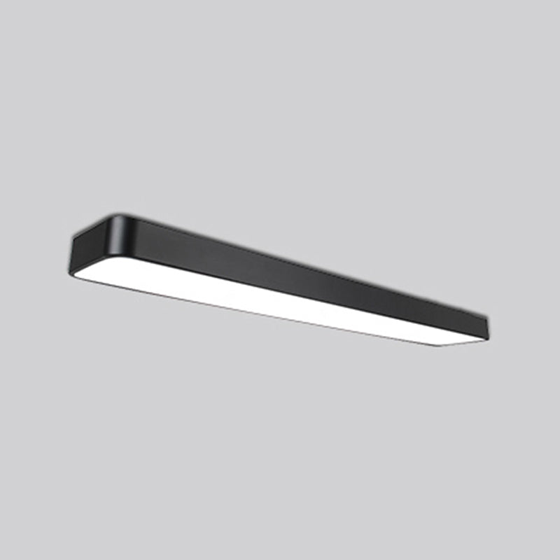 Rectangular LED Ceiling Mounted Fixture Nordic Acrylic Office Flush-Mount Lighting Clearhalo 'Ceiling Lights' 'Close To Ceiling Lights' 'Close to ceiling' 'Flush mount' Lighting' 2255834