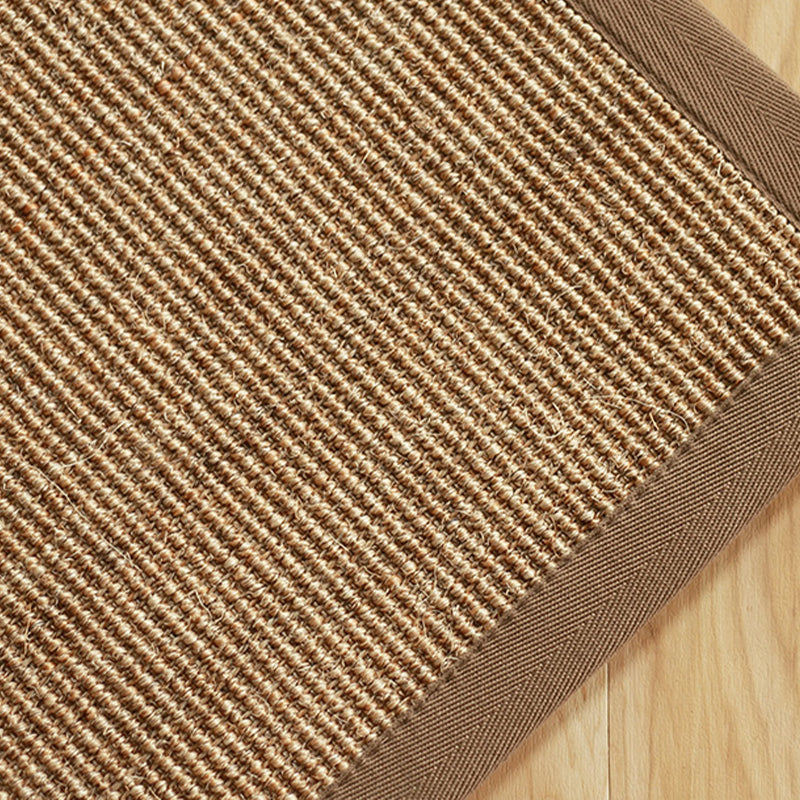 Country Living Room Rug Multi Color Plain Area Carpet Sisal Anti-Slip Backing Machine Washable Rug Wood Clearhalo 'Area Rug' 'Rug' 2256524