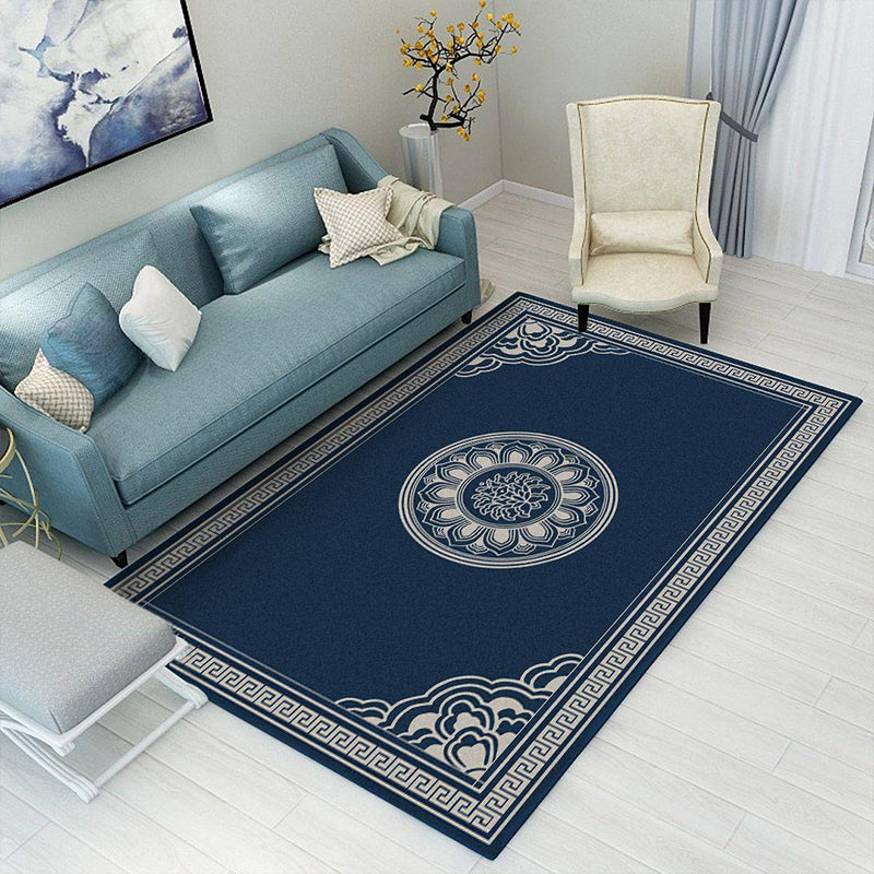 Traditional Printed Rug Multicolor Chinese Carpet Polyester Non-Slip Washable Pet-Friendly Rug for Living Room Clearhalo 'Area Rug' 'Rug' 2256892