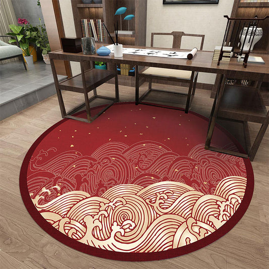 Asian Print Rug Multicolor Polypropylene Rug Pet-Friendly Machine Washable Anti-Slip Area Rug for Bedroom Clearhalo 'Area Rug' 'Rug' 2257032