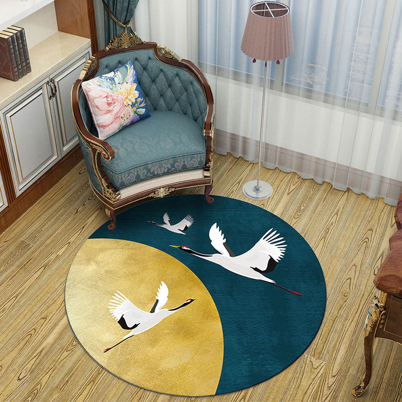 Asian Print Rug Multicolor Polypropylene Rug Pet-Friendly Machine Washable Anti-Slip Area Rug for Bedroom Clearhalo 'Area Rug' 'Rug' 2257039