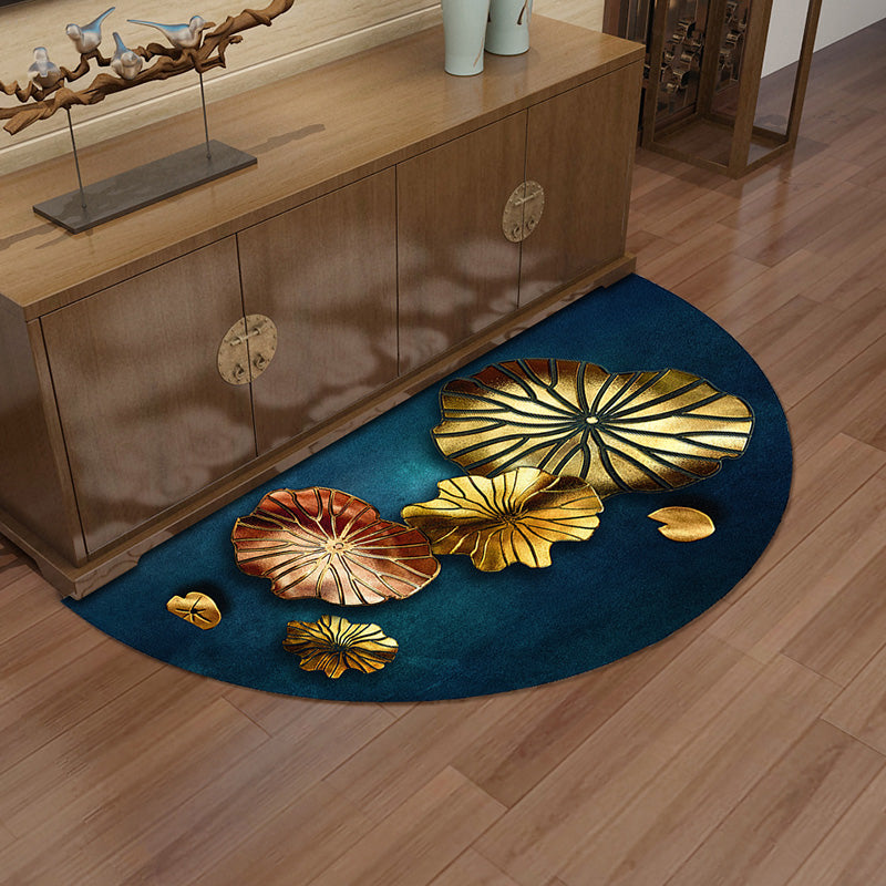 Unique Halcyon Scenery Print Rug Multi-Colored Oriental Rug Polyester Machine Wash Non-Slip Backing Rug for Home Navy Clearhalo 'Area Rug' 'Rug' 2257419