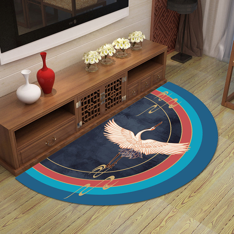 Unique Halcyon Scenery Print Rug Multi-Colored Oriental Rug Polyester Machine Wash Non-Slip Backing Rug for Home Blue Clearhalo 'Area Rug' 'Rug' 2257426