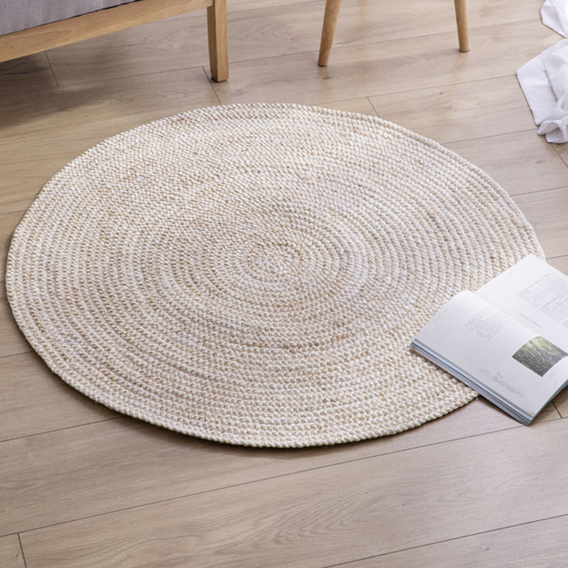 Natural Solid Color Rug Multicolor Rustic Carpet Sisal Pet-Friendly Anti-Slip Woven Rug for Bedroom Clearhalo 'Area Rug' 'Rug' 2257473