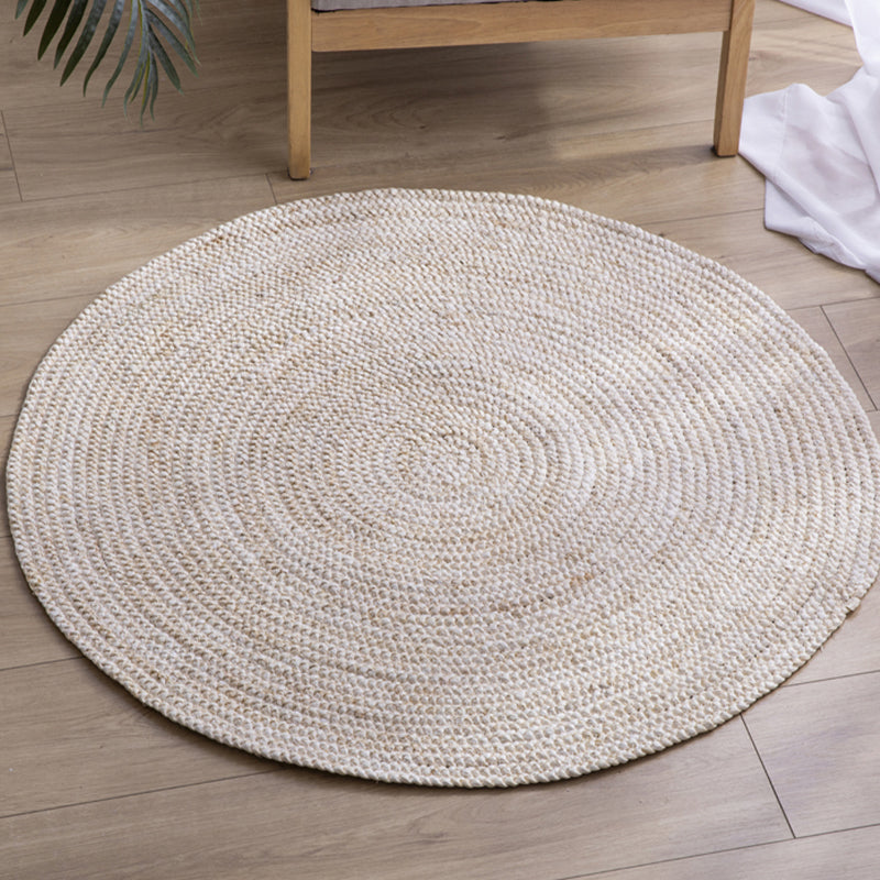 Natural Solid Color Rug Multicolor Rustic Carpet Sisal Pet-Friendly Anti-Slip Woven Rug for Bedroom Grey Clearhalo 'Area Rug' 'Rug' 2257474