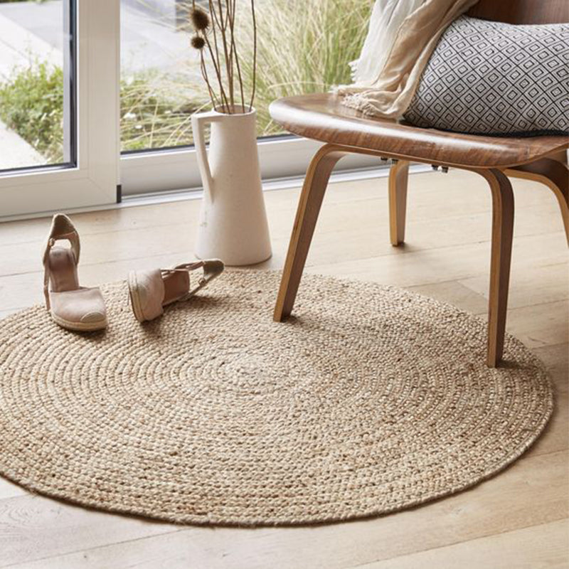 Natural Solid Color Rug Multicolor Rustic Carpet Sisal Pet-Friendly Anti-Slip Woven Rug for Bedroom Clearhalo 'Area Rug' 'Rug' 2257477