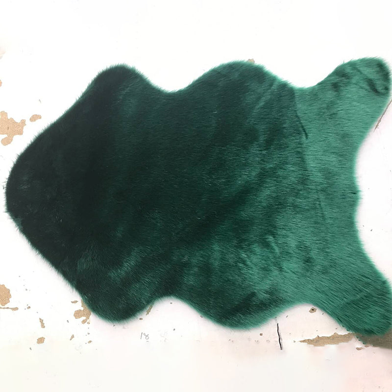 Fish Shaped Solid Color Rug Multi Color Simplicity Carpet Fluffy Pet Friendly Anti-Slip Rug for Living Room Green Clearhalo 'Area Rug' 'Casual' 'Rugs' Rug' 2257873