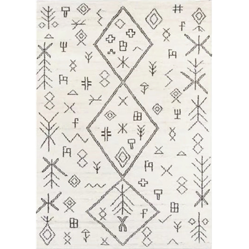 Original Tribal Patterned Rug Multicolor Americana Carpet Polyester Pet-Friendly Non-Slip Stain Resistant Rug for Home Light Beige Clearhalo 'Area Rug' 'Bohemian' 'Rugs' Rug' 2262508