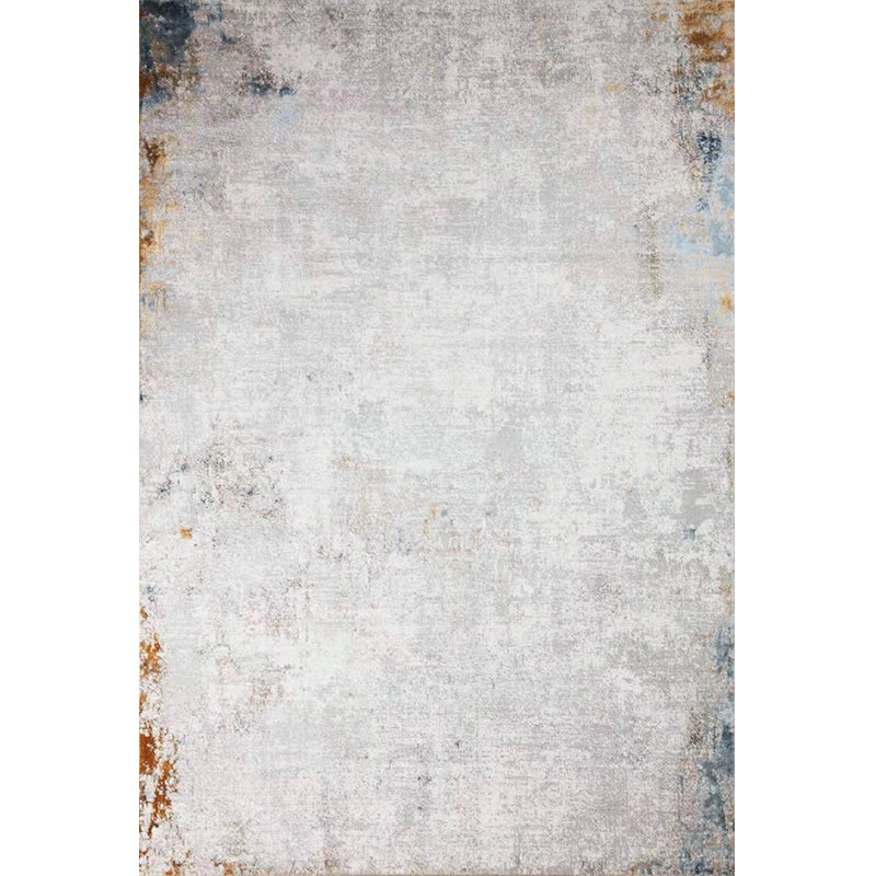 Steampunk Aged Metal Look Rug Multi-Color Polyester Rug Machine Washable Non-Slip Stain Resistant Rug for Living Room White Clearhalo 'Area Rug' 'Rug' 2263109