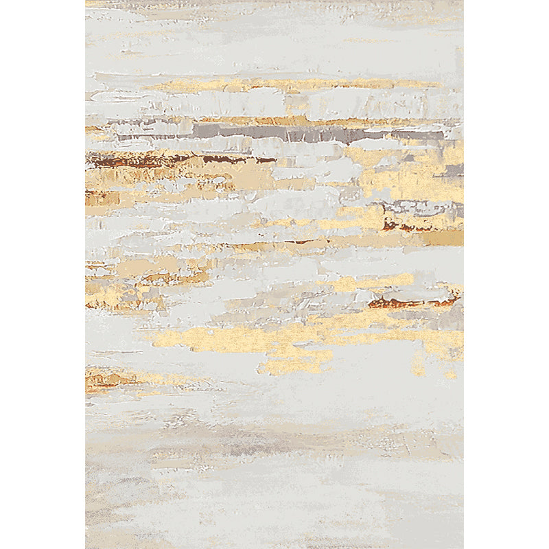 Art Deco Rust Patterned Rug Multicolor Cyberpunk Rug Polypropylene Stain Resistant Machine Washable Anti-Slip Carpet for Room Gold Clearhalo 'Area Rug' 'Rug' 2263158