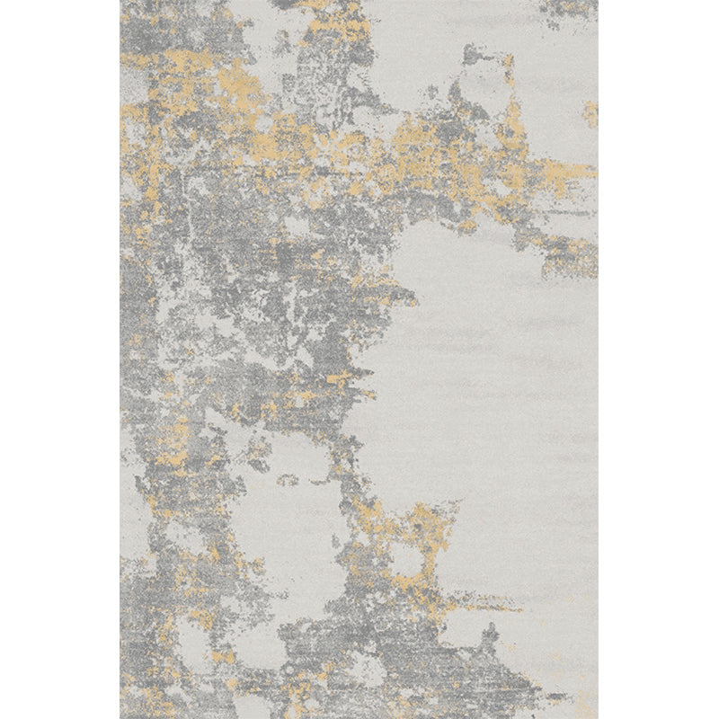 Art Deco Rust Patterned Rug Multicolor Cyberpunk Rug Polypropylene Stain Resistant Machine Washable Anti-Slip Carpet for Room Cream Gray Clearhalo 'Area Rug' 'Rug' 2263167