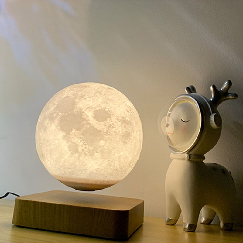 Lampada da tavolo Moon a levitazione magnetica Luna 3D con base in