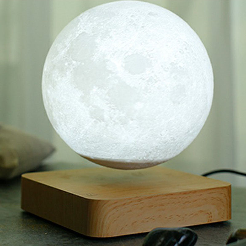 Lampada da tavolo Moon a levitazione magnetica Luna 3D con base in