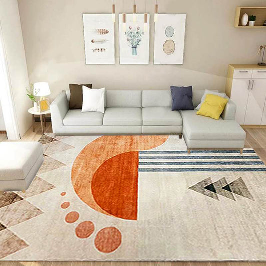 Artistry Geometrical Color Block Rug Multi-Colored Nordic Rug Polypropylene Anti-Slip Machine Washable Pet Friendly Rug for Great Room Clearhalo 'Area Rug' 'Rug' 2267052