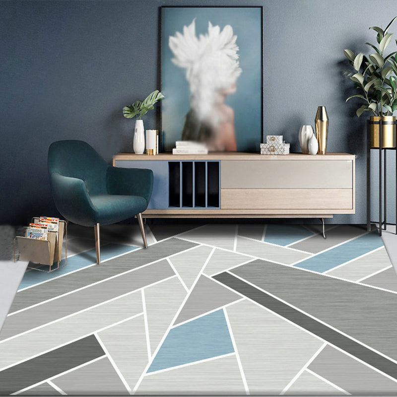 Colorful Triangle Print Rug Multicolor Modern Style Rug Synthetics Washable Stain Resistant Anti-Slip Rug for Home Clearhalo 'Area Rug' 'Modern' 'Rugs' Rug' 2274725