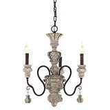 Candelabra Living Room Ceiling Lighting Traditional Resin 3 Heads Grey Chandelier Light Fixture Clearhalo 'Ceiling Lights' 'Chandeliers' Lighting' options 2275384