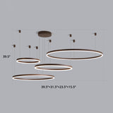 Simplicity Tiered Loop Chandelier Light Acrylic Living Room LED Pendant Light Fixture Clearhalo 'Ceiling Lights' 'Chandeliers' 'Modern Chandeliers' 'Modern' Lighting' 2275476