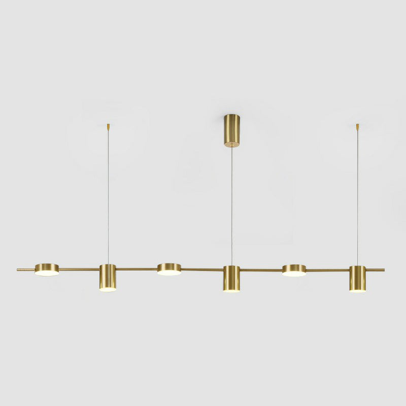 Straight Bar LED Hanging Ceiling Light Postmodern Metal Kitchen over Island Lighting Clearhalo 'Ceiling Lights' 'Island Lights' Lighting' 2283249