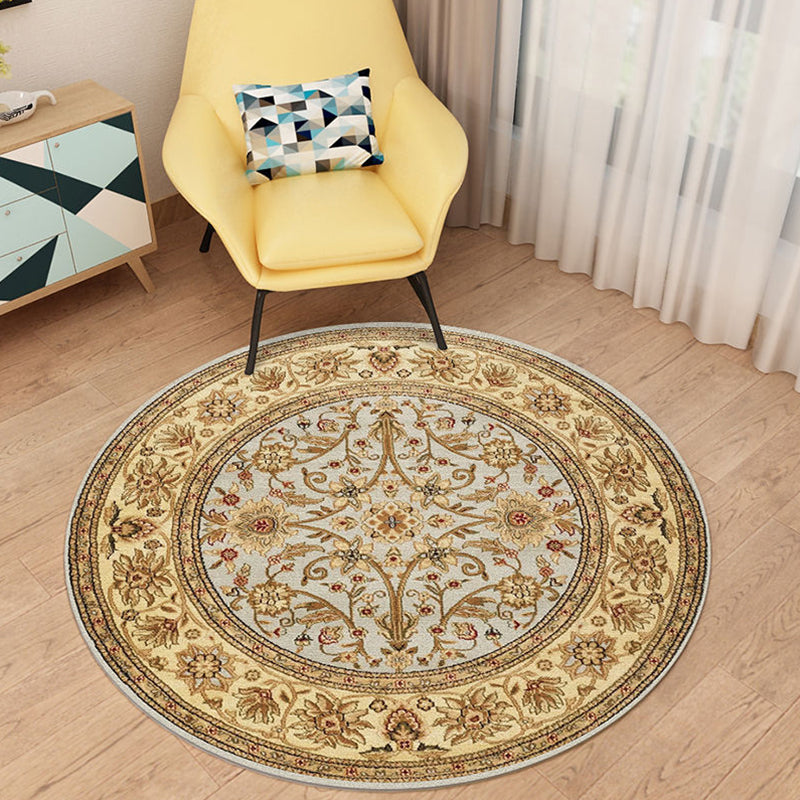 Multicolor Antique Rug Synthetics Geometric Area Carpet Non-Slip Backing Pet Friendly Indoor Rug for Parlor Yellow Clearhalo 'Area Rug' 'Rugs' 'Vintage' Rug' 2285451