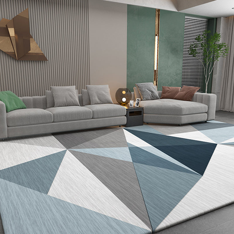 Nordic Geometric Pattern Rug Multi-Color Polypropylene Area Rug Non-Slip Backing Pet Friendly Carpet for Parlor Clearhalo 'Area Rug' 'Modern' 'Rugs' Rug' 2285454