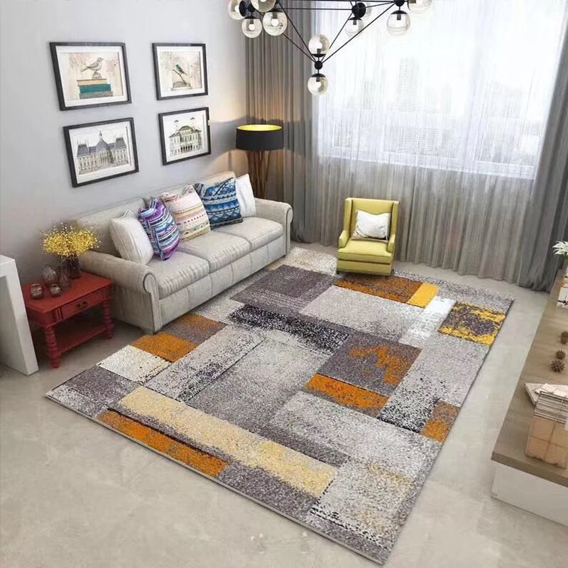 Trendy Living Room Rug Multi Colored Geometric Printed Area Rug Polypropylene Non-Slip Stain-Resistant Rug Clearhalo 'Area Rug' 'Modern' 'Rugs' Rug' 2285522