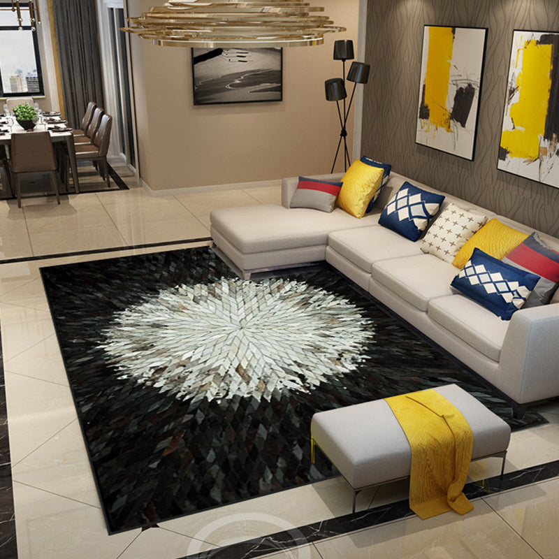 Trendy Living Room Rug Multi Colored Geometric Printed Area Rug Polypropylene Non-Slip Stain-Resistant Rug Clearhalo 'Area Rug' 'Modern' 'Rugs' Rug' 2285554