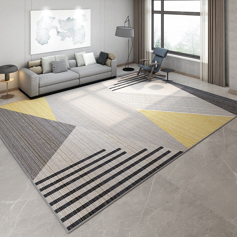 Multicolored Modern Rug Synthetics Geometric Print Area Carpet Anti-Slip Easy Care Indoor Rug for Bedroom Clearhalo 'Area Rug' 'Modern' 'Rugs' Rug' 2285630