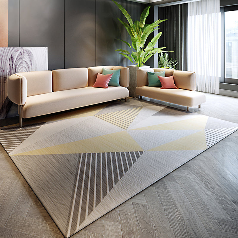 Multicolored Modern Rug Synthetics Geometric Print Area Carpet Anti-Slip Easy Care Indoor Rug for Bedroom Clearhalo 'Area Rug' 'Modern' 'Rugs' Rug' 2285632