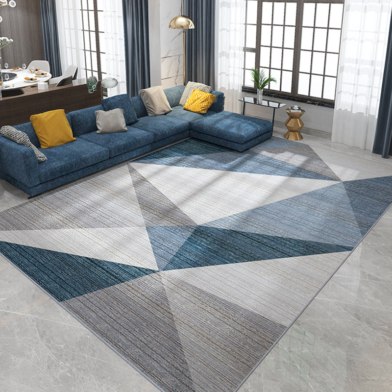 Multicolored Modern Rug Synthetics Geometric Print Area Carpet Anti-Slip Easy Care Indoor Rug for Bedroom Clearhalo 'Area Rug' 'Modern' 'Rugs' Rug' 2285634