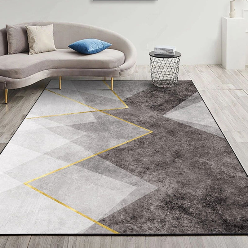 Multicolored Modern Rug Polyster Geometric Printed Area Carpet Non-Slip Backing Washable Indoor Rug for Bedroom Clearhalo 'Area Rug' 'Modern' 'Rugs' Rug' 2285665